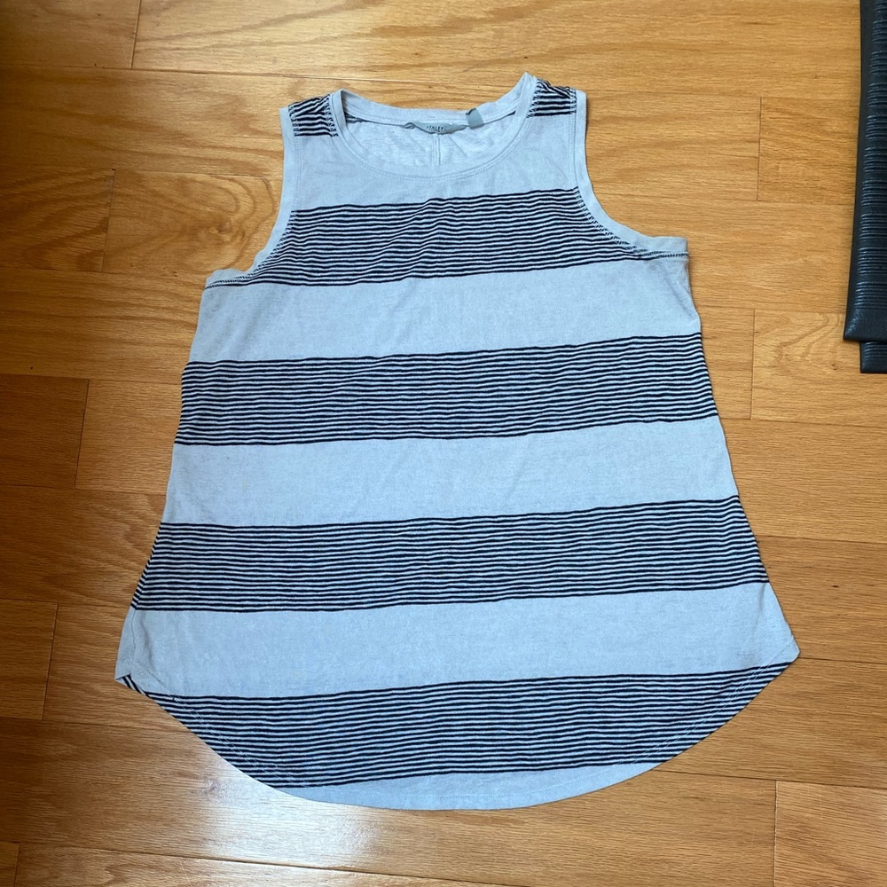 Athleta striped tank top, size M